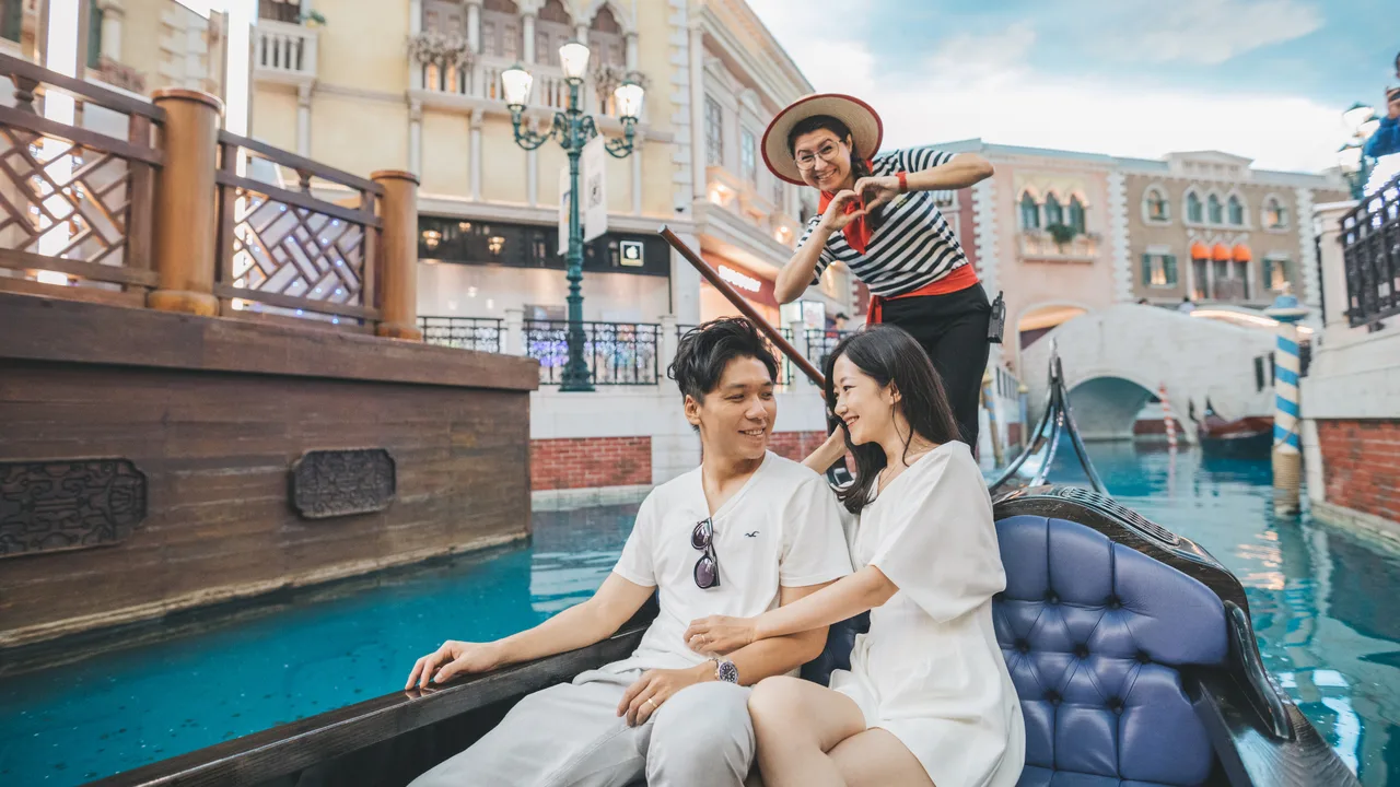 Gondola Ride at The Venetian Macao