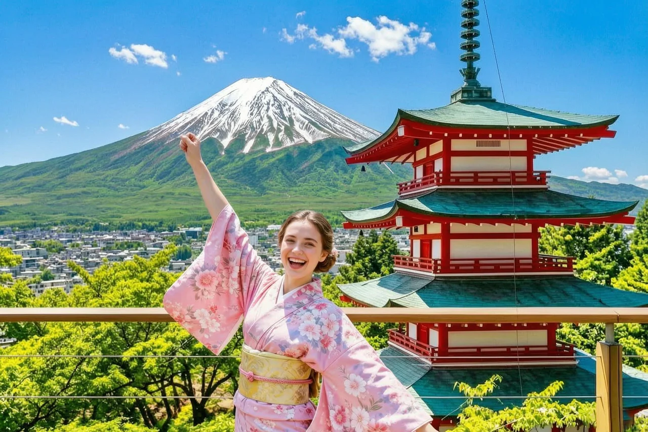 [Popular Mt. Fuji Instagram Spots] Mt. Fuji Famous Park & Hikawa Clock Shop & Lawson Convenience Store & Oshino Hakkai & Oishi Park Day Trip (Departing from Tokyo Station or Shinjuku Station)