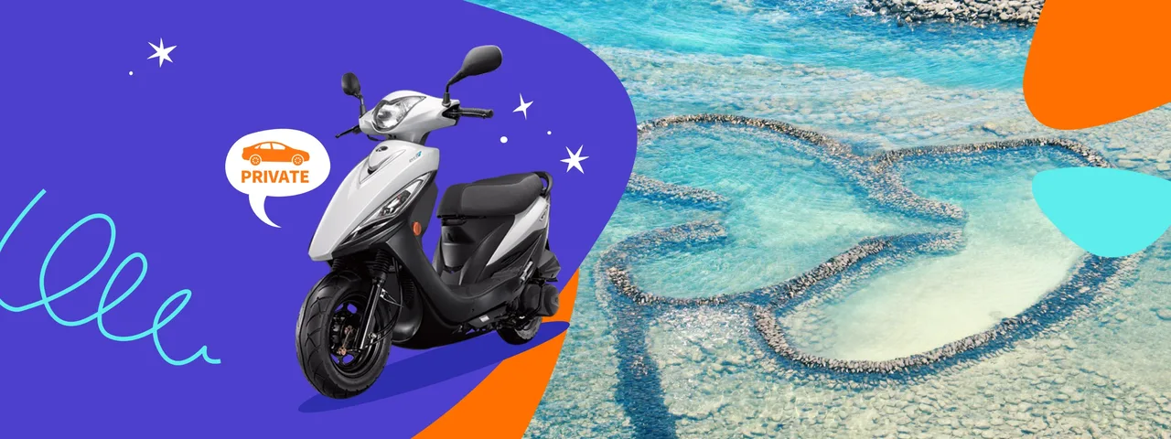 Penghu Scooter Rental: Pickup in Magong City, Harbor, or Airport
