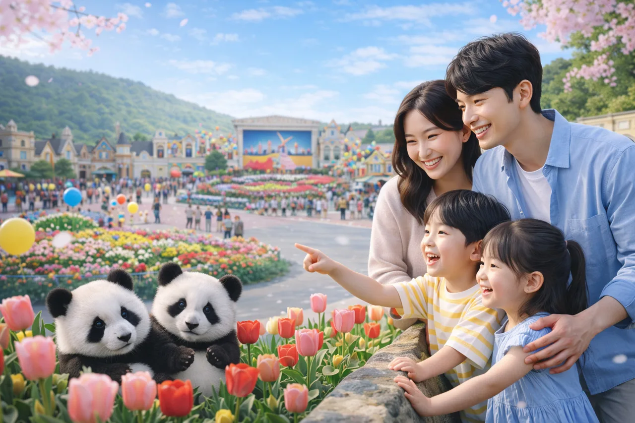 Everland Tour with Shuttle: Fast Panda World Entry (Ends 30/6)