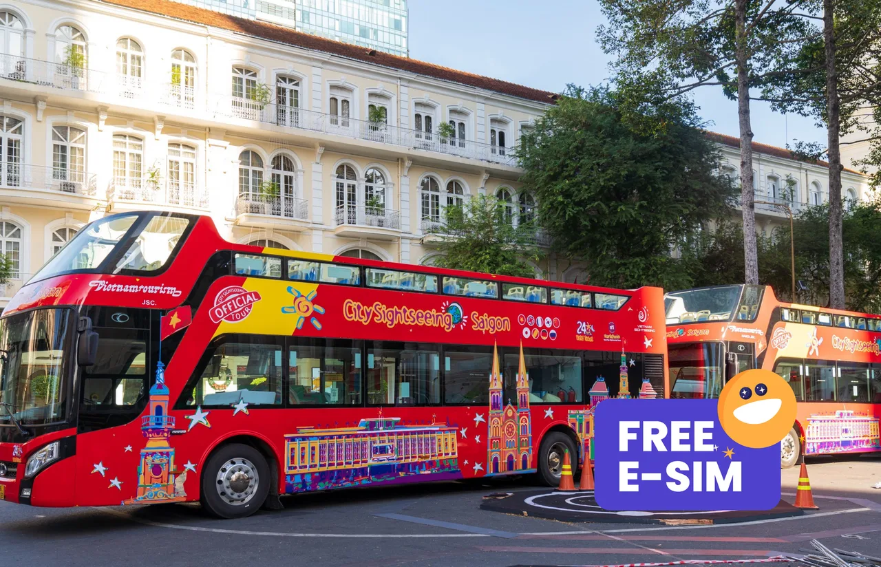 Ho Chi Minh City Sightseeing Double-Decker Bus Ticket by City Sightseeing