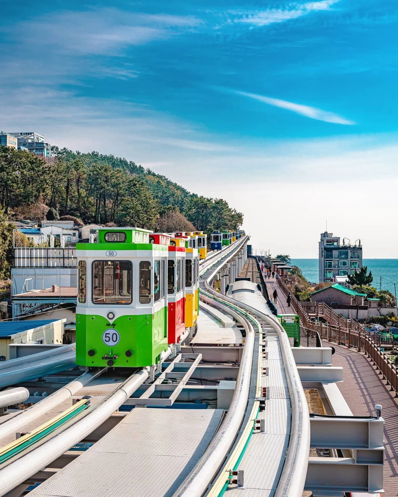Busan Haeundae Blueline Park Sky Capsule & Beach Train Voucher 