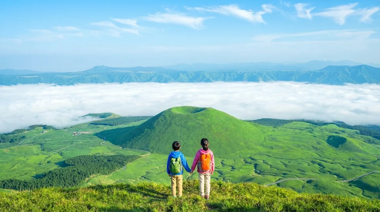 Kyushu One-Day Tour: Kamishikimi Kumanoza Shrine & Mount Aso (with shuttle bus) & Kurokawa Onsen/Kumamoto Castle (Chinese and English guide, departing from Fukuoka/Kumamoto)