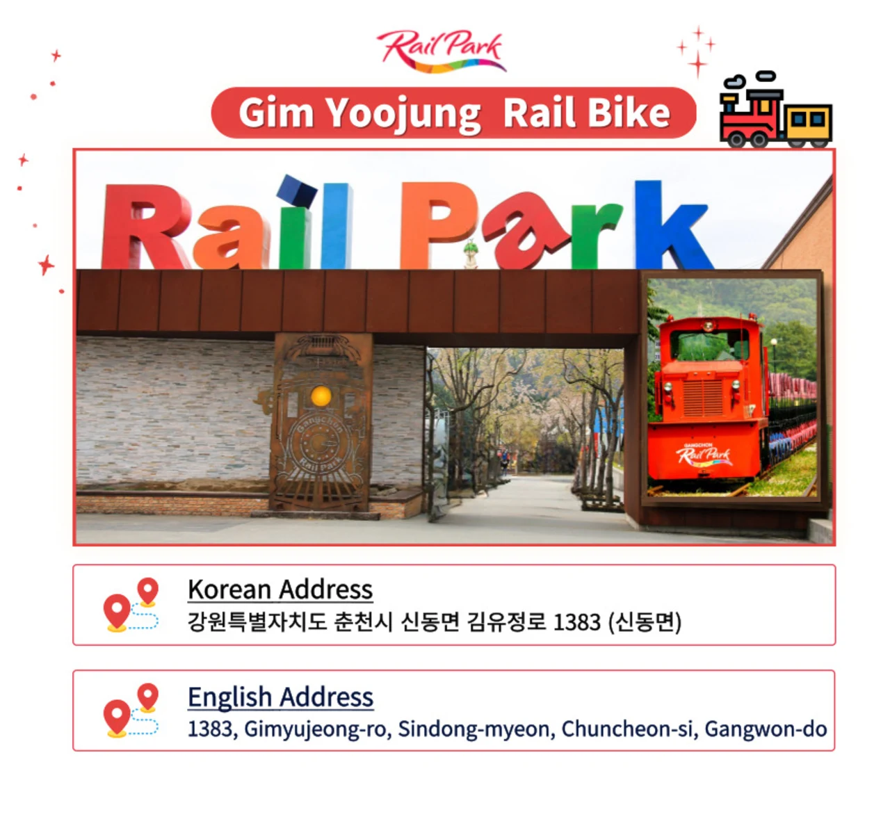 Gangchon Rail Bike Ticket(Gimyujeong Station)