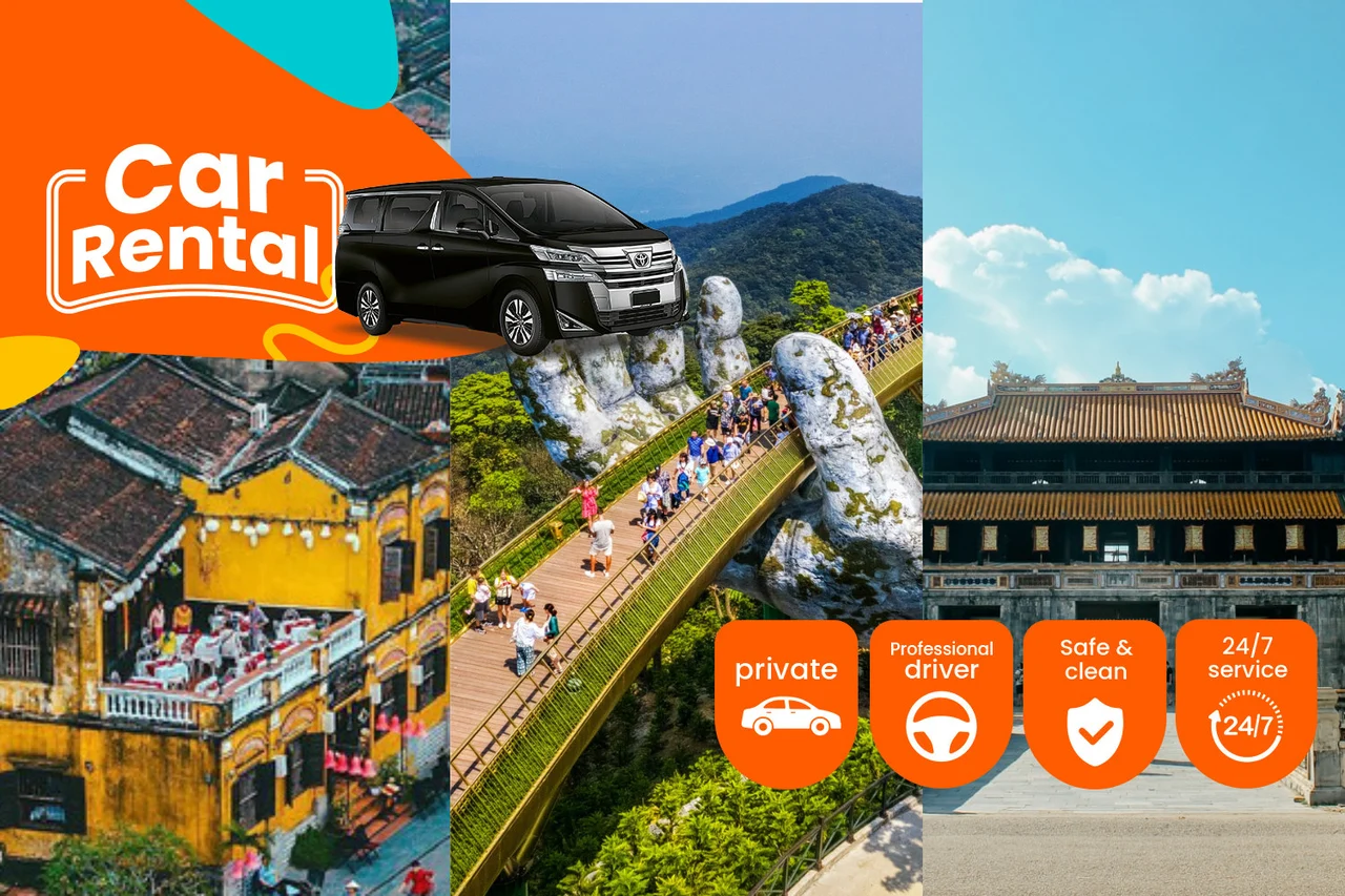 Da Nang Private Transfer to Ba Na Hills/ Hoi An/ Hue / Vinwonder Nam Hoi An / Than Tai Mountain / Mikazuki Resort
