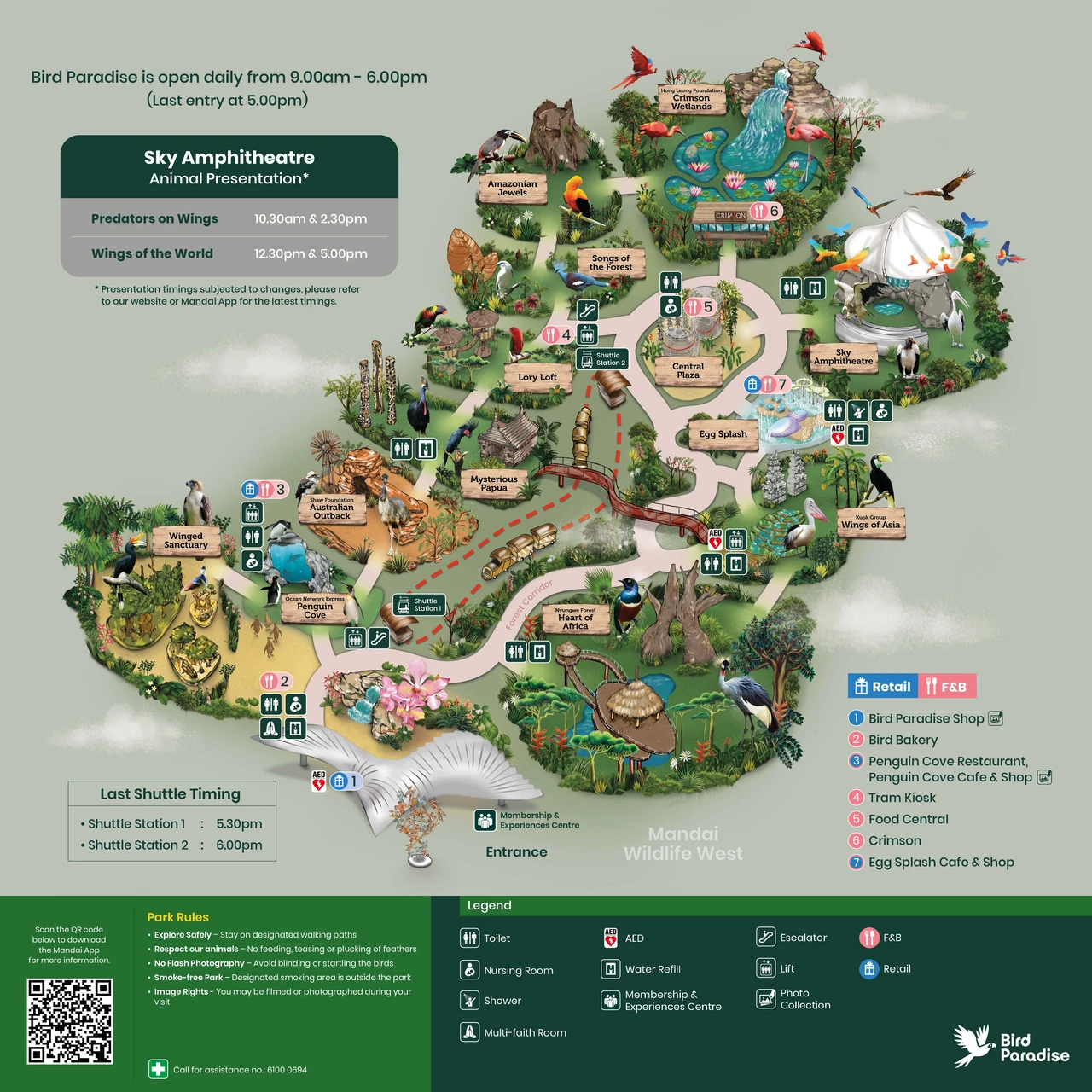 Bird Paradise Ticket | Mandai Wildlife Reserve, Singapore