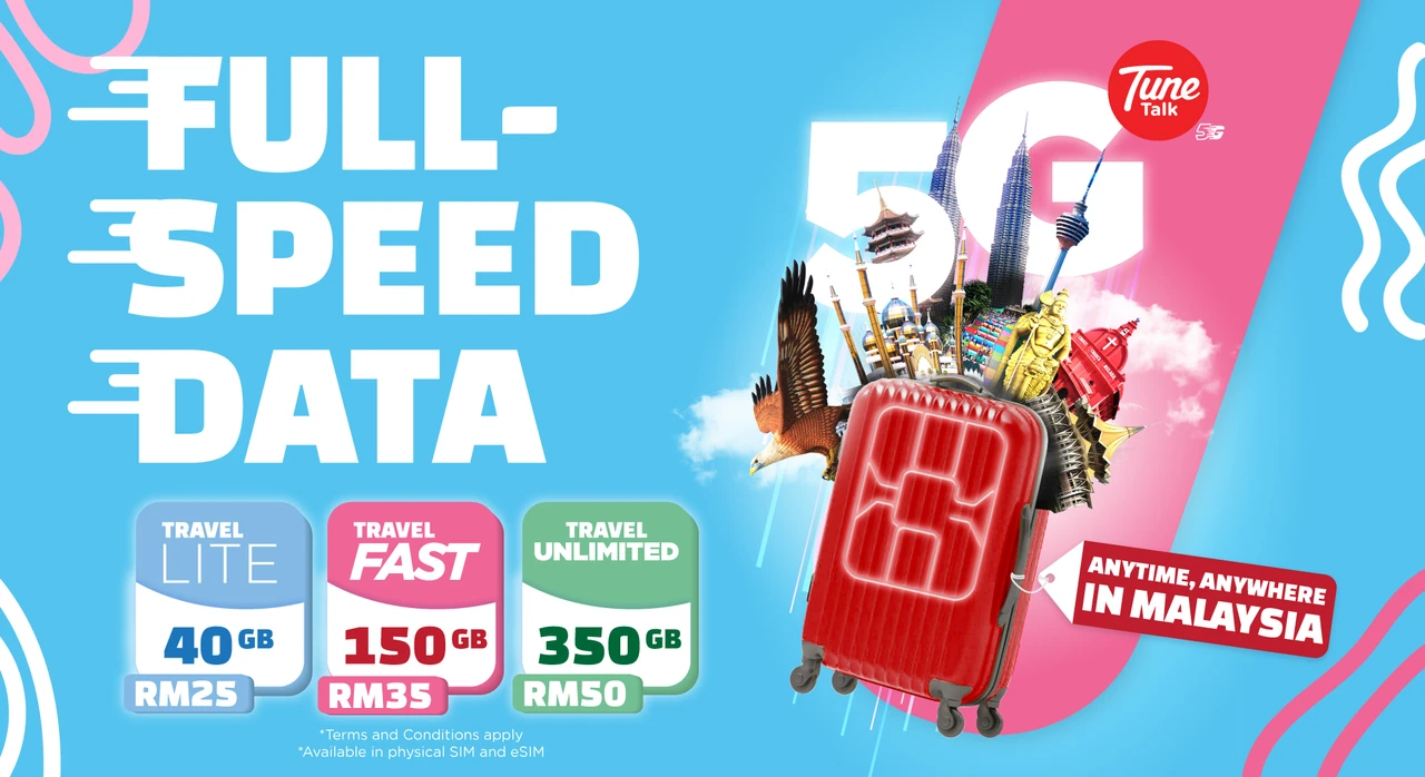 [LITE/FAST/UNL] 4G/5G SIM Card (MY Airport Pick Up) for Malaysia
